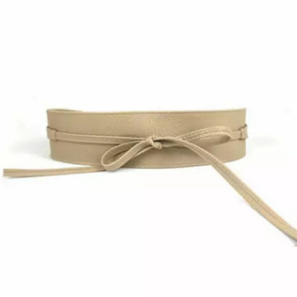 ***BEIGE WRAP BELT***